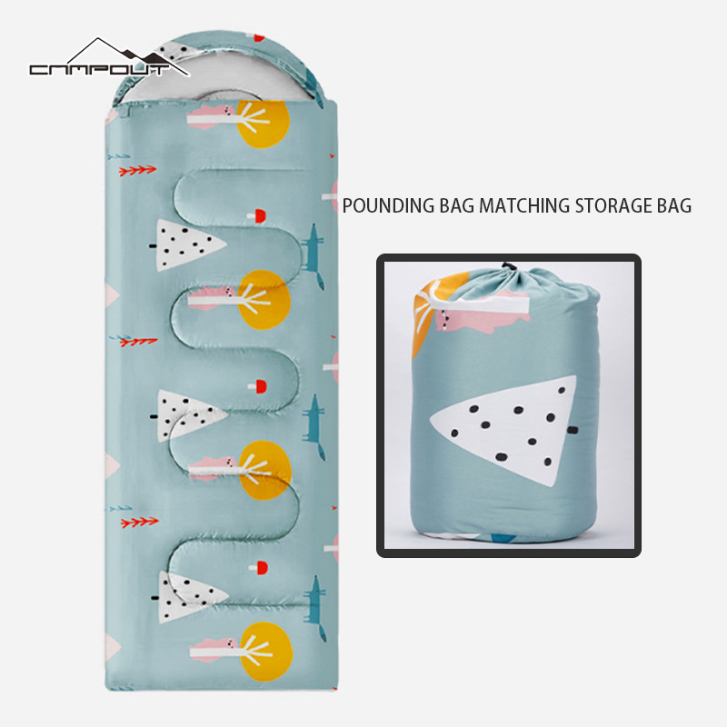 CAMPOUT Outdoor Sleeping Bag Adult Single Printed Sleeping Bag Envelope