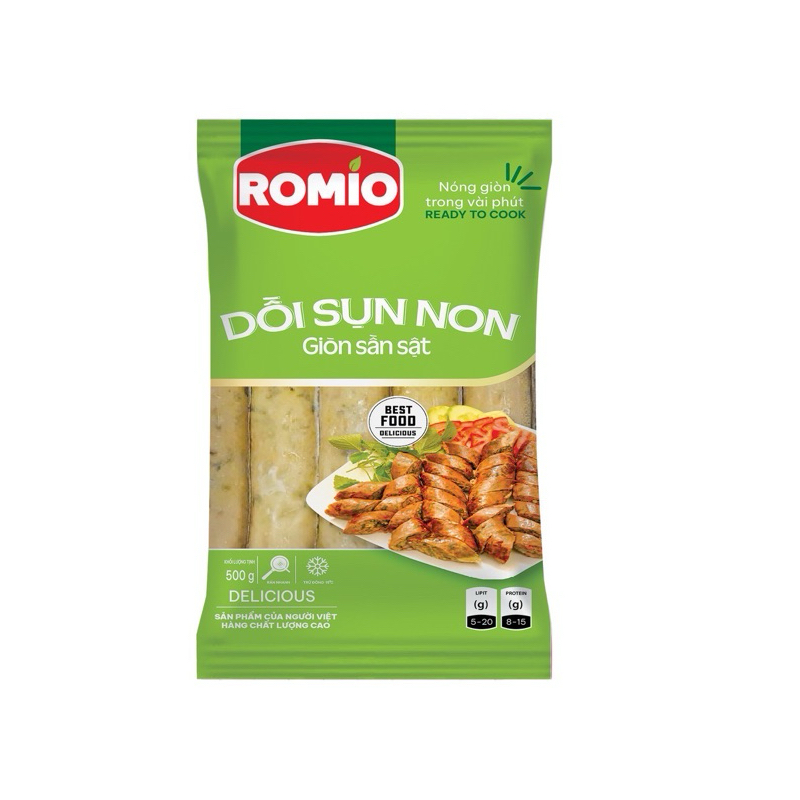 Dồi sụn romio bịch 500g 10 cây
