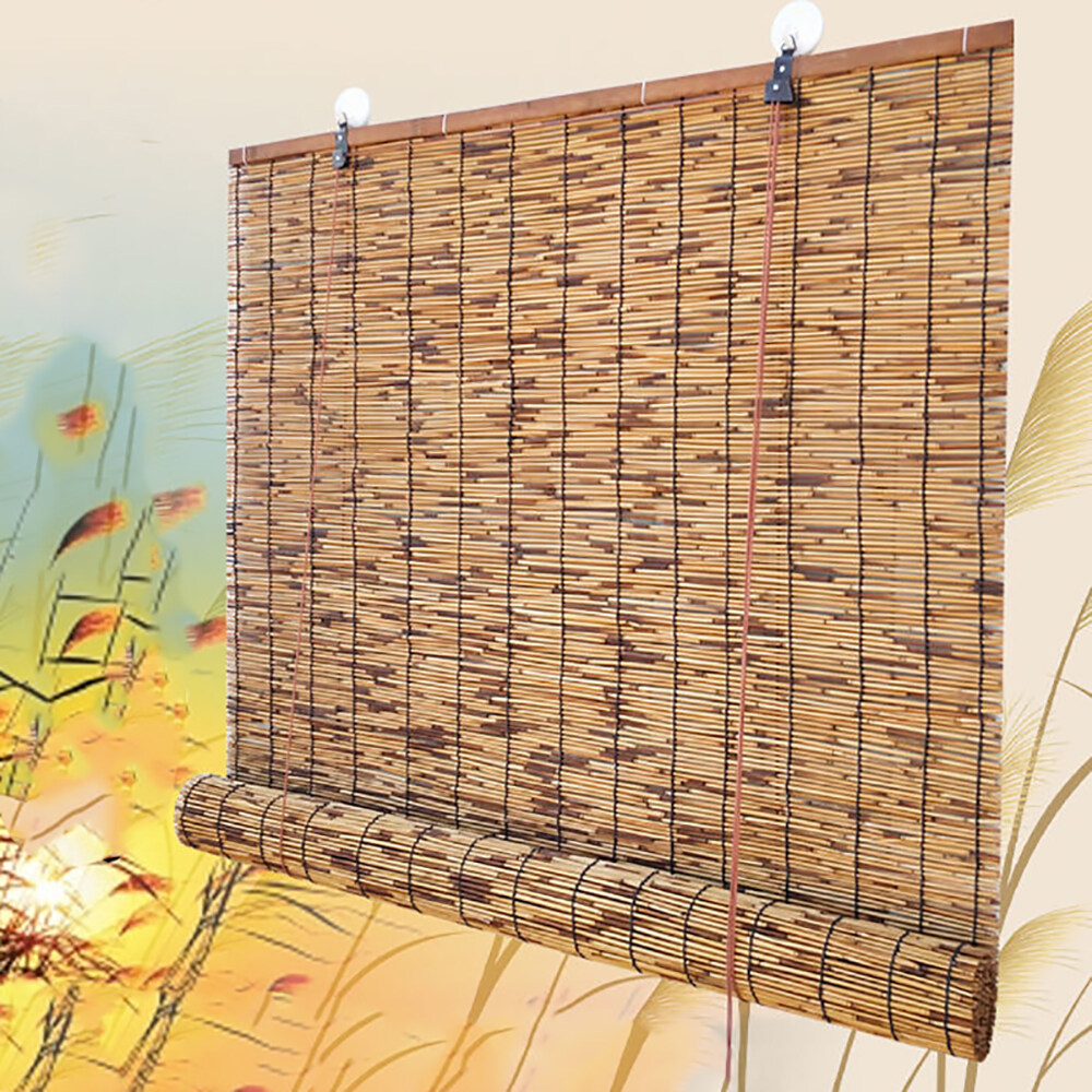 มู่ลี่  Armani1-ม่านไม้ไผ่ ม่านหญ้า มู่ลี่ ม่านม้วน ม่านกั้นห้อง ม่านบังแดด ขนาดเล็ก มีสินค้าพร้อมส่ง ส่งออกทันที1เมตรx1เมตร ราคาพิเศษ