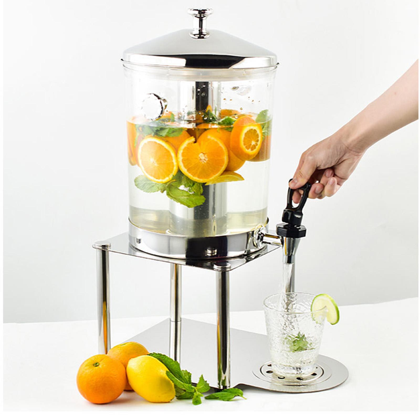 3.8L/4L Large Capacity Plastic Beverage Dispenser - Beverage Dispenser With  Faucet Ice Lemonade Juice Container With Lid (A 3.8L)