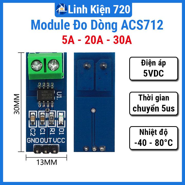 Module đo dòng acs712 5a / 20a / 30a 5v