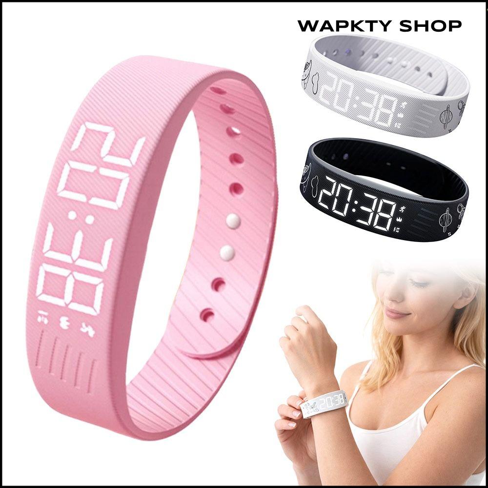 WAPKTY SHOP กันน้ำ นาฬิกาปลุก แอลอีดีดิจิทัล ปรับได้ สายรัดข้อมือสำหรับออกกำลังกาย แฟชั่น พร้อมเครื่องนับก้าวสำหรับวิ่ง สร้อยข้อมือเตือนภัย สำหรับนักเรียน ราคา 272 บาท*ส่งฟรี