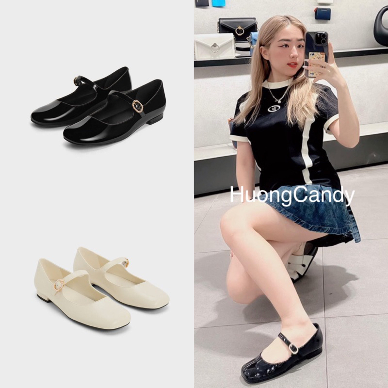 Giày búp bê CK quai đính ngọc Fullbox (sẵn)
