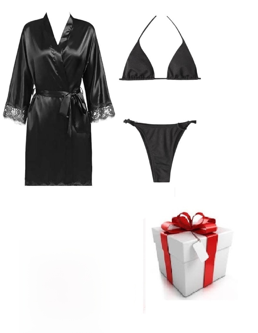 Pratiharye Valentine Special! Babydoll Nightwear Net Robe/Negligee/Chemise with Bikini Set|Hot & Sexy|for Honeymoon/First Night Anniversary for Women/Girls...