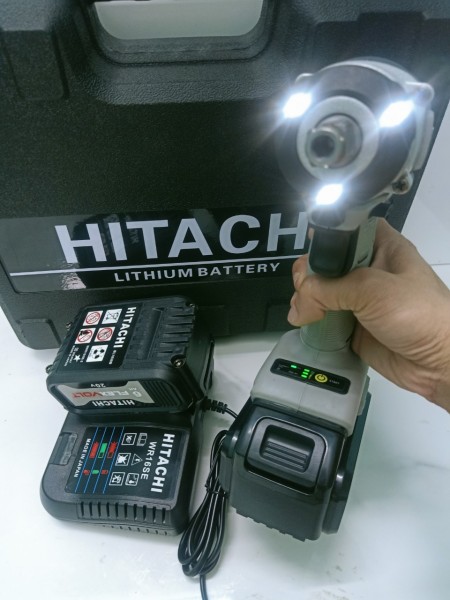 Máy khoan pin siết ốc Hitachi, không chổi than tặng kèm bộ phụ kiện $$$$ Giá sốc