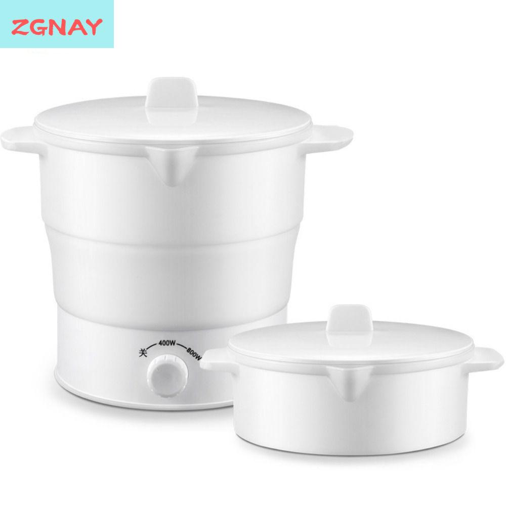ZGNAY STUDIO Có thể gập lại Nồi cơm điện gập được 110V/220V Nồi hơi nước Bếp điện đa năng Di động 1,2L Nồi lẩu có thể gập lại Cắm Trại