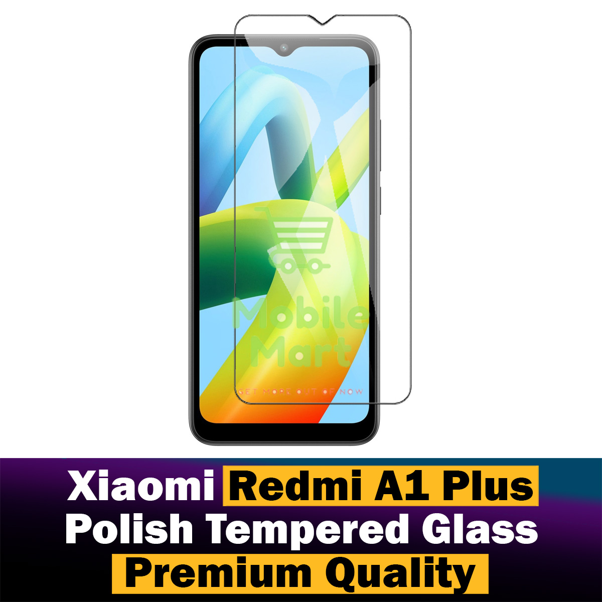 Xiaomi Redmi A1 Plus Tempered Glass Screen Protector price in Pakistan