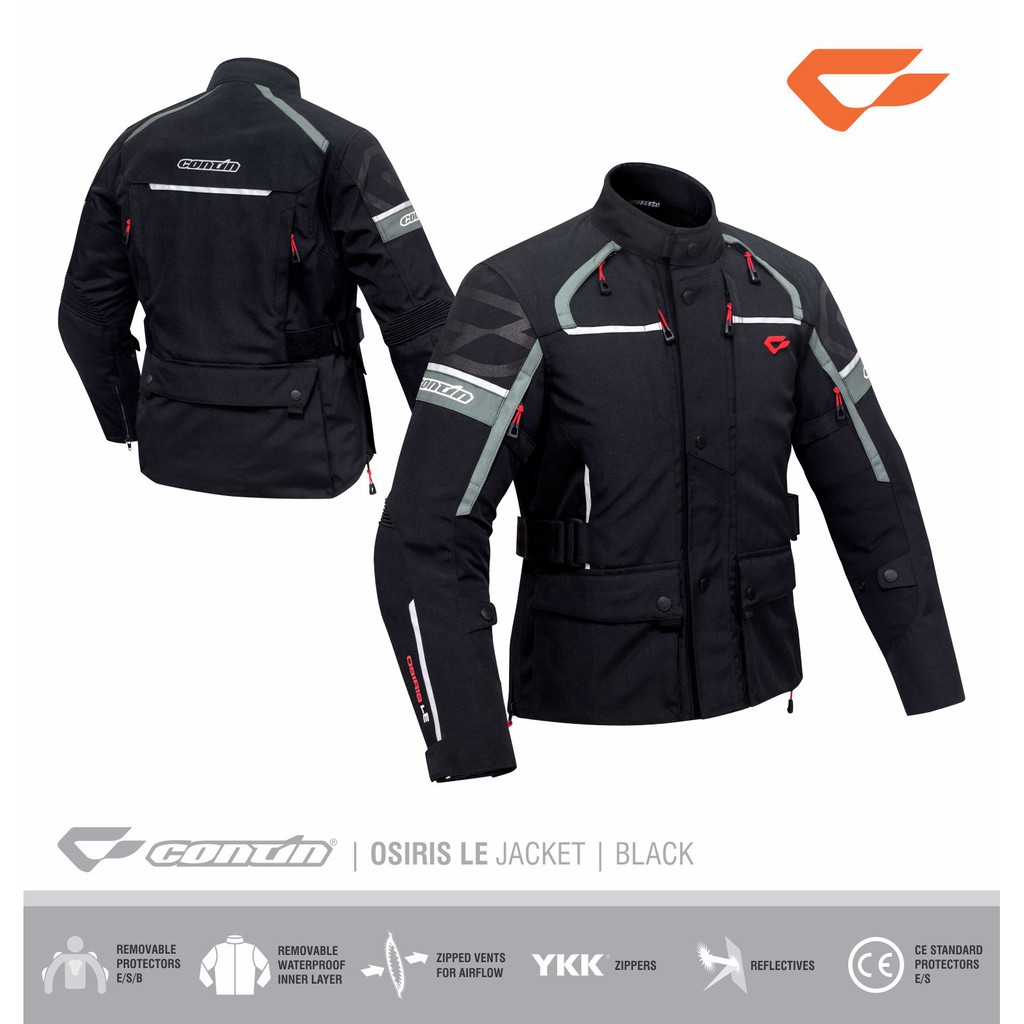 Continmoto Jaket Motor Adventure Protektor Contin Osiris Le - Black Harga 1,691,000 Ringgit*Penghantaran Percuma