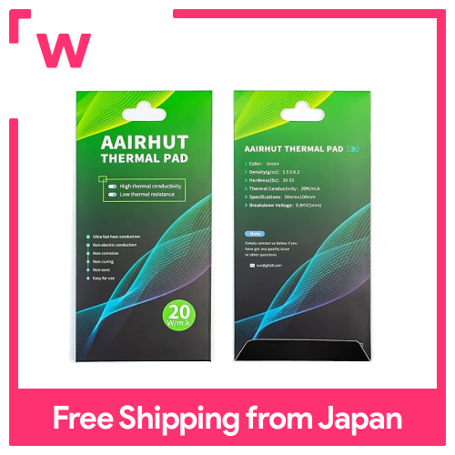 Aairhut Miếng tản nhiệt 20 wát/mét. K, 100x50x3mm gel silica tấm nhiệt không dẫn điện chịu nhiệt giới hạn Odyssey bìa, với đôi tự che, thích hợp cho Máy Tính Xách Tay PC PS 4/PS 5/SSD/Ram/GPU-1 Pad