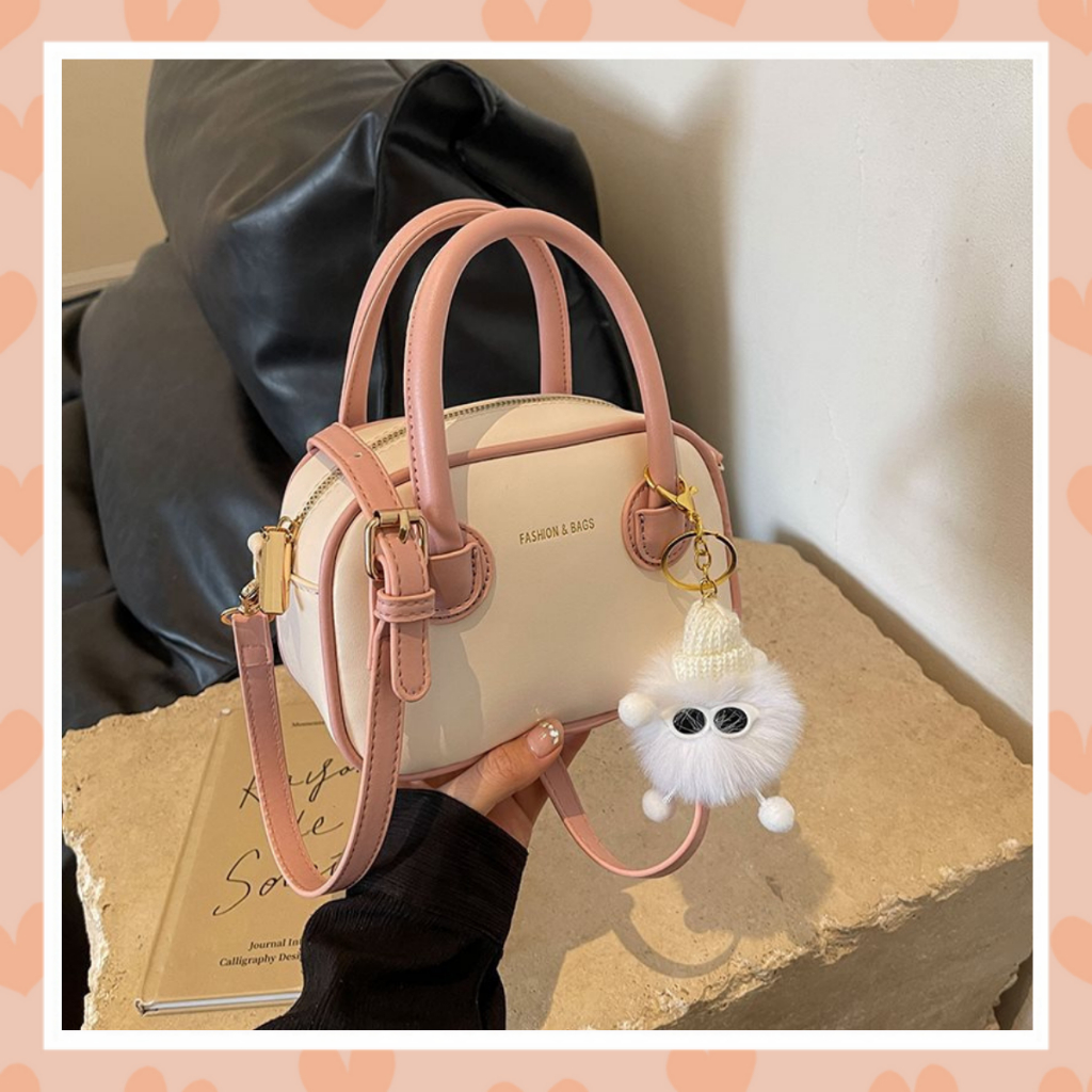 Túi xách nữ đeo chéo túi mini cầm tay thời trang kèm móc treo dễ thương xinh xắn Nguyenlyly K198
