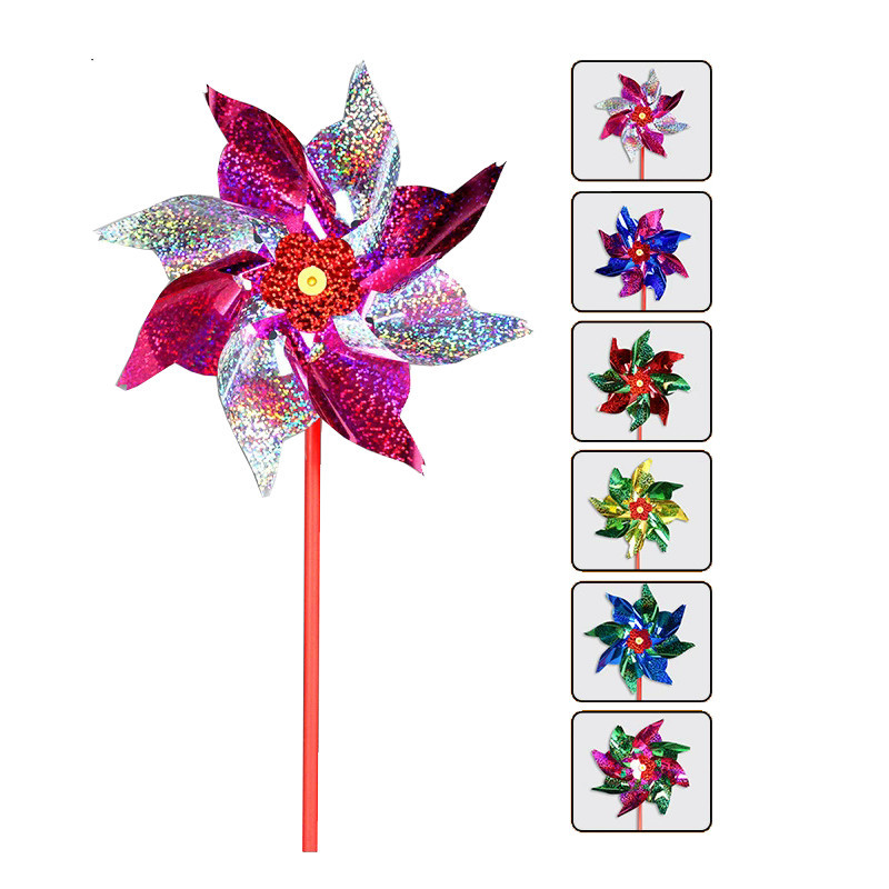 5Pcs Mainan Kincir Angin / Rainbow Windmill / Kincir Angin Baling Baling