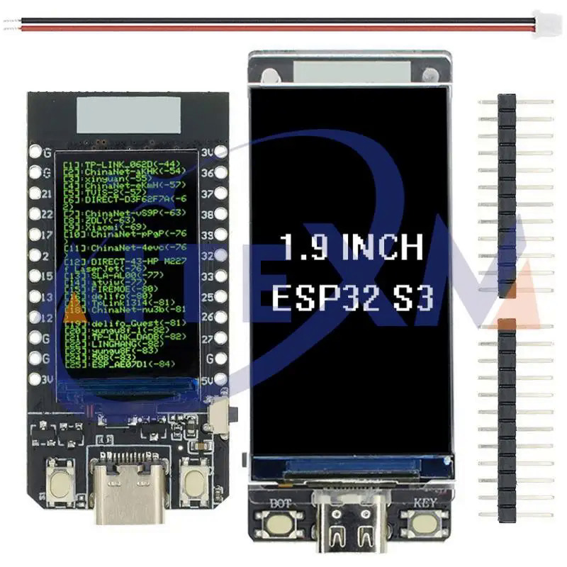 T-hiển thị T-PicoC3 ESP32 S3 1.9 inch Wifi và bluetooin-tương thích mô-đun ESP32 C3 ban phát triển 1.14 inch LCD cho Arduino