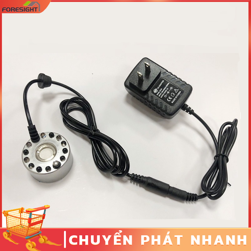 Máy tạo khói phun sương và nguồn led đổi màu- Máy tạo khói bể tiểu cảnh bán cạn chất liệu hợp kim inox