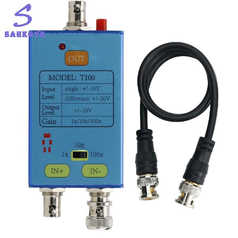 อุปกรณ์ประดับยนต์และชิ้นส่วนยานยนต์ Sahkgye T100 Oscilloscope Probe 1X/10X/100X Differential Probe 10M แบนด์วิดท์เพื่อขยายสัญญาณที่อ่อนแอ