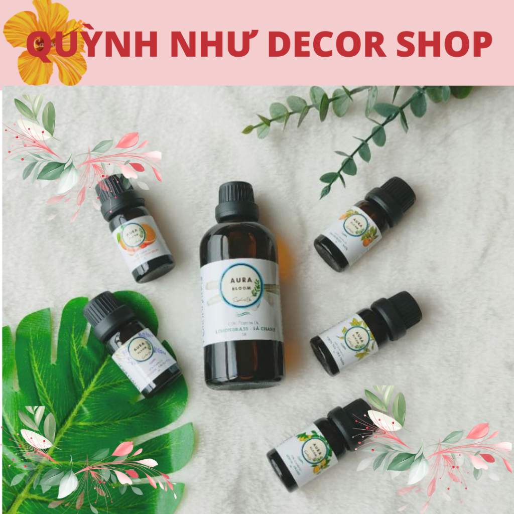 Tinh DầU Thiên Nhiên Nguyên Chất Thơm Aura Bloom 10Ml | Tinh DầU Treo Xe Hơi NhậP KhẩU Có KiểM ĐịNh