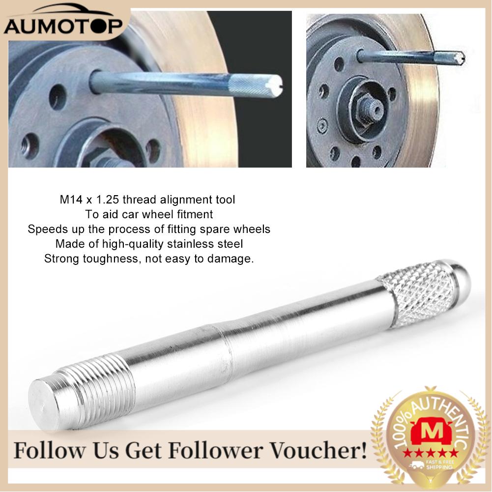 Aumotop eryue m14x1.25 lốp định vị Pin vít/Fastener cho bánh xe fitment làm bằng thép không gỉ cho lốp thay đổi những người đam mê (Bạc)
