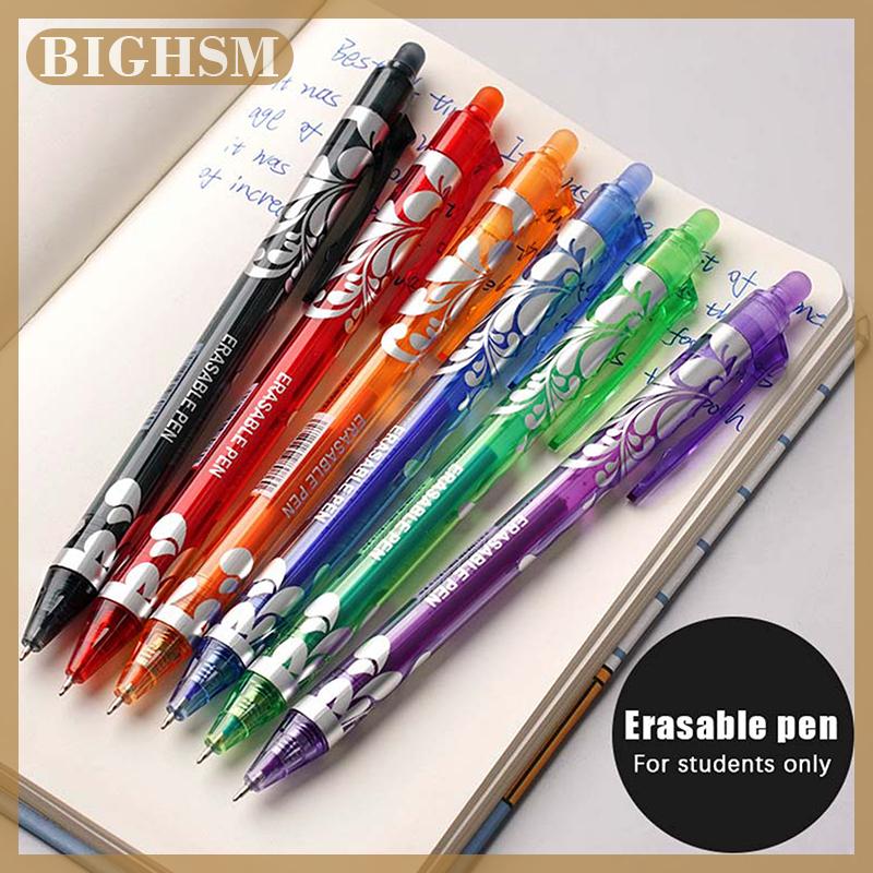 BIGHSM 6PCS sáng tạo đầy màu sắc xóa được Gel Bút đa màu Kawaii xóa được nhấn Gel bút sinh viên văn phòng phẩm vật tư