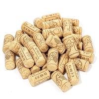 SJKUNNI 50pcs Gỗ bần mềm Nút bịt chai Thiết kế chống rò rỉ Nút chai tự nhiên Nút bịt chai rượu vang đỏ Giữ Gìn Độ Tươi Nút chai rượu vang Nghề làm rượu vang