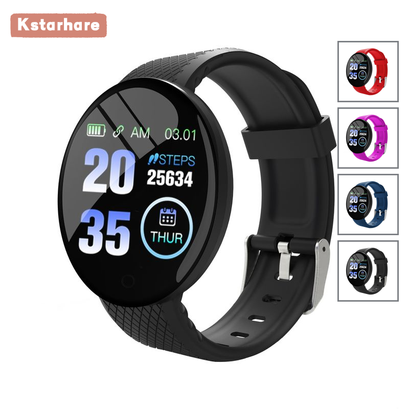 Kstarhare Durable D18 Smart Watch - Features Heart Rate Meter, Step Tracking, and a Sleek Round TFT Screen for Active Lifestyles ราคา 91 บาท*ส่งฟรี