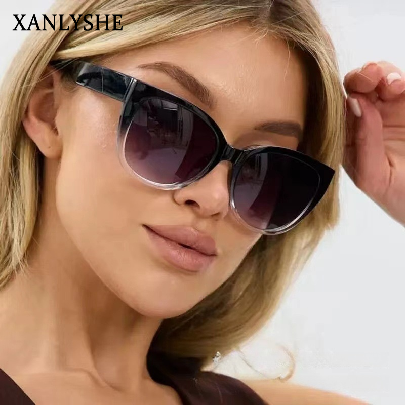 XANLYSHE แว่นกันแดดสไตล์แคตอายแฟชั่นใหม่ปี กันรังสี UV400 เหมาะสำหรับการแต่งตัวแนวสตรีทและใช้งานกลางแจ้ง ราคา 68 บาท*ส่งฟรี