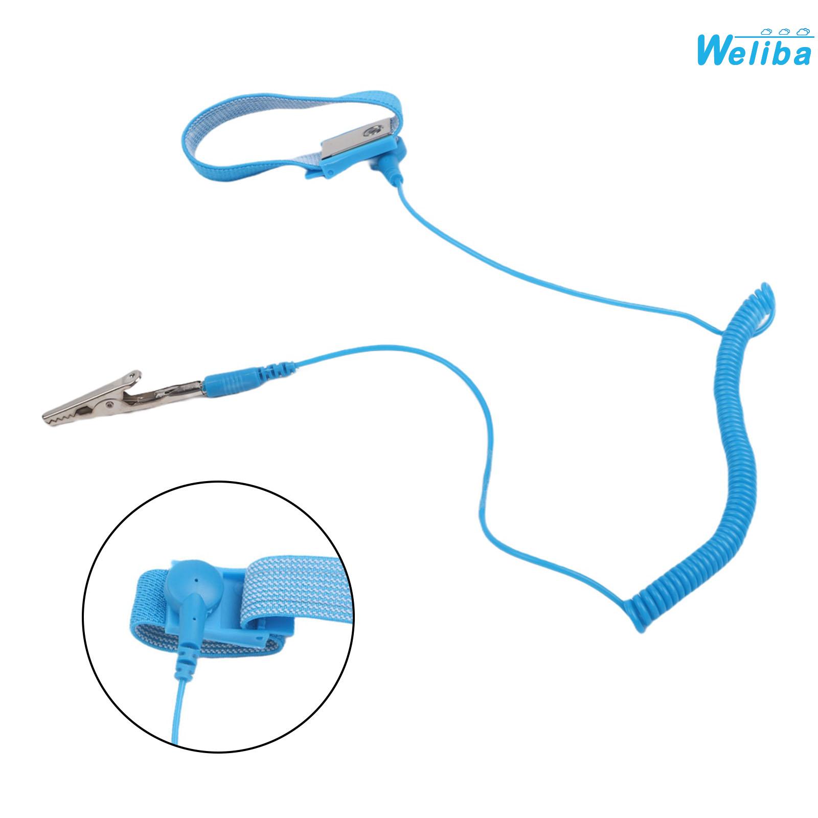 【Weliba】 Anti Static Wristband with Adjustable Grounding Electronics Repair Safety [New Hot Sale] ราคา 37 บาท*ส่งฟรี