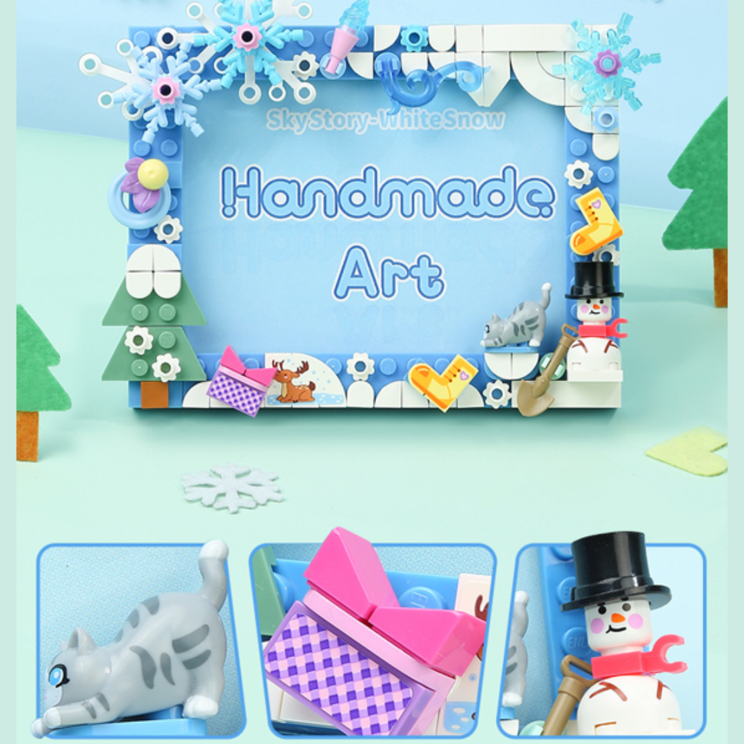 Kidmoro DIY Building Blocks Photo Frame Toy | Educational Assemble Gift for Kids