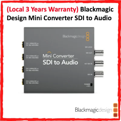 (Local 3 Years Warranty) Blackmagic Design Mini Converter SDI to Audio