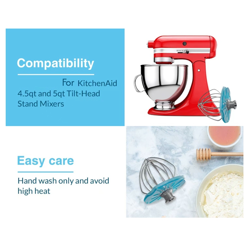 [Waanon]6-Wire Mixing Head Anti-Splatter Baffle for Stand Mixer Accessories Pro Mix Without the Mess