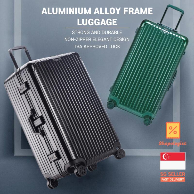 TRAVELLER 2020 New Classic Aluminium Alloy Frame Travel Luggage Case with TSA Lock 20 24 26 30 Inch Cabin Size Suitcase Trolley Bag