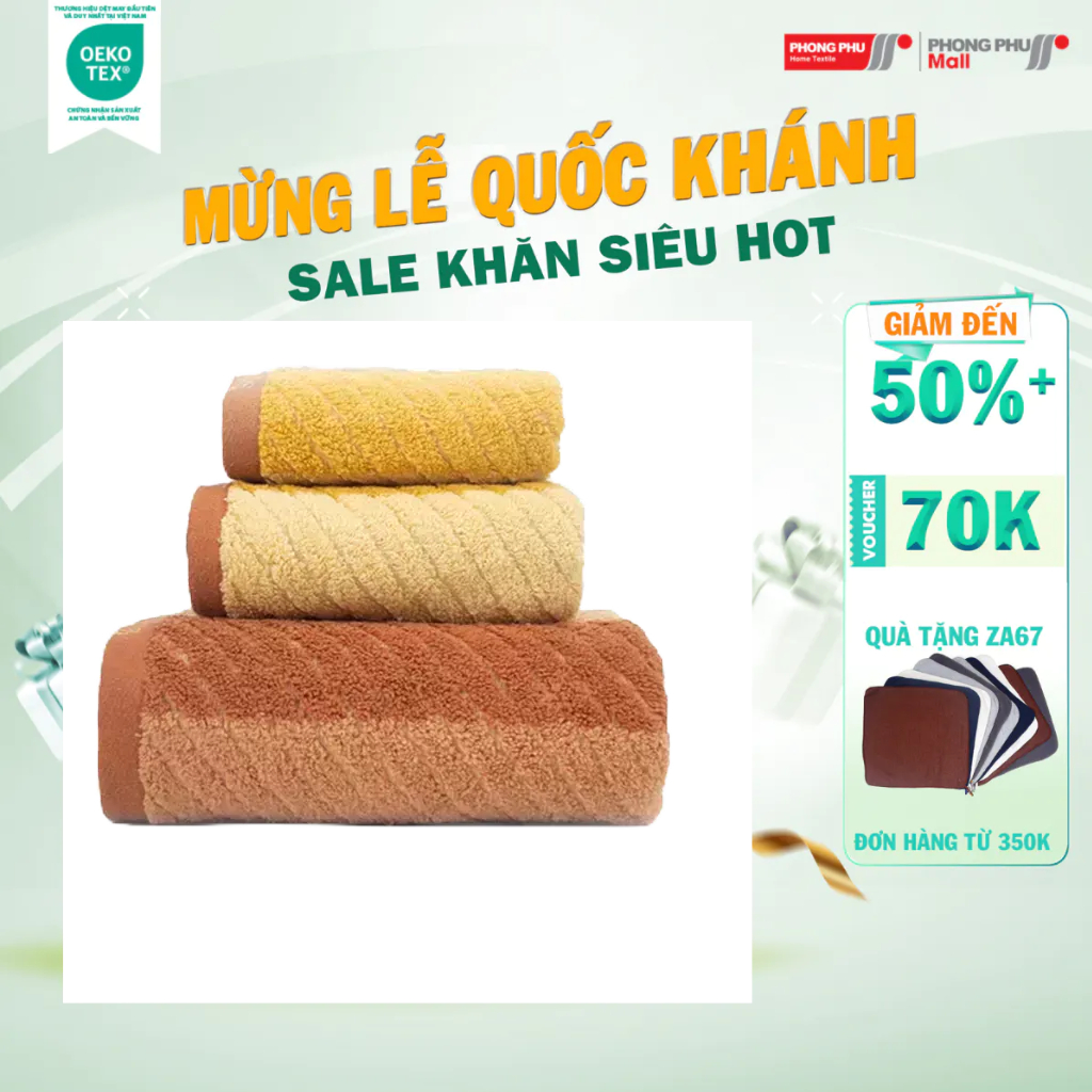 Khăn tắm mollis cotton nontwist bmn1 70x135cm