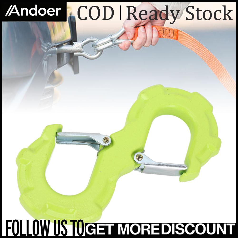 Andoer ERYUE S Shape Winch Hook Mũi tên Hộp đựng Hộp kéo cho xe tải Rơ moóc Xe địa hình Thép carbon 6600LBS Khả năng chịu tải Giá 718,000 Đồng*Miễn phí vận chuyển