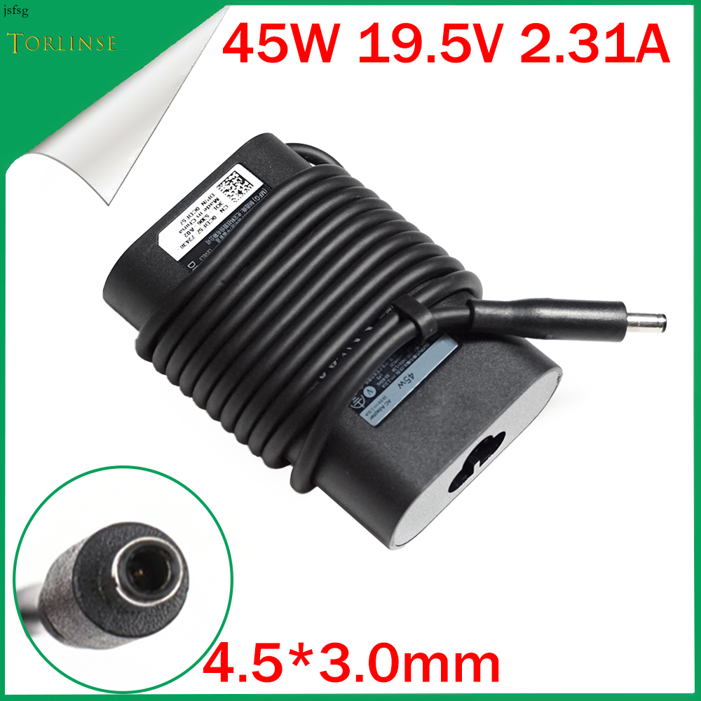 Dây nguồn Bộ chuyển đổi máy tính xách tay 4.5*3.0mm 19.5V 2.31A 45W sạc cho LA45NM131 da45nm131 XPS 11 12 13 9350 Inspiron 11/13/14/15 7579 L322X jsfsg-cb