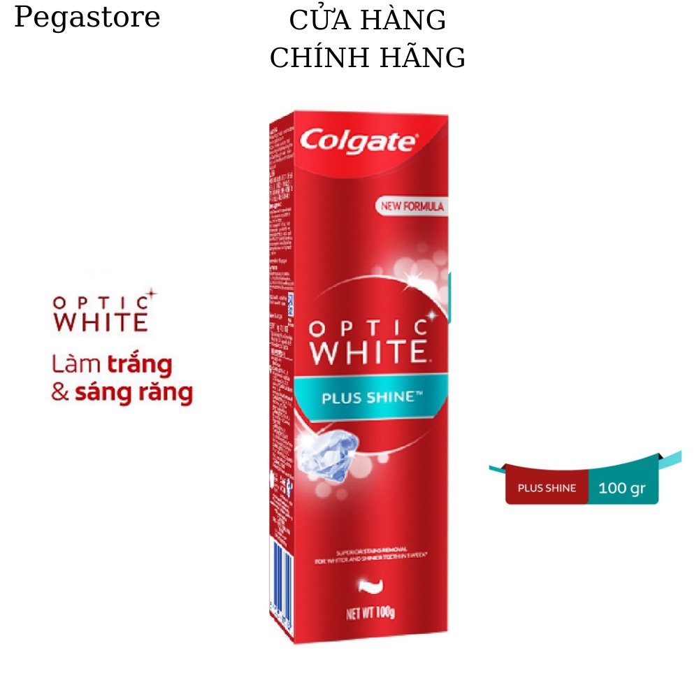 Kem đánh răng trắng răng COLGATE Optic White Plus Shine