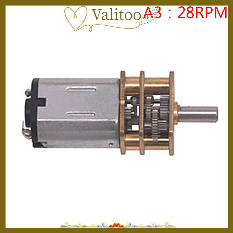 [Valitoo] Micro N20 Bánh Động Cơ Tốc Độ Chậm Kim Loại Hộp Số Giảm Tốc Động Cơ Điện Tự Làm Đồ Chơi - 6