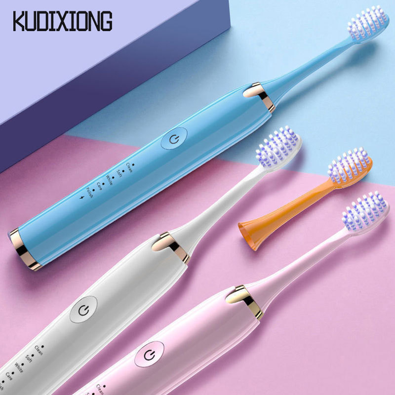 KUDIXIONG Electric toothbrush adult soft bristle sonic toothbrush body