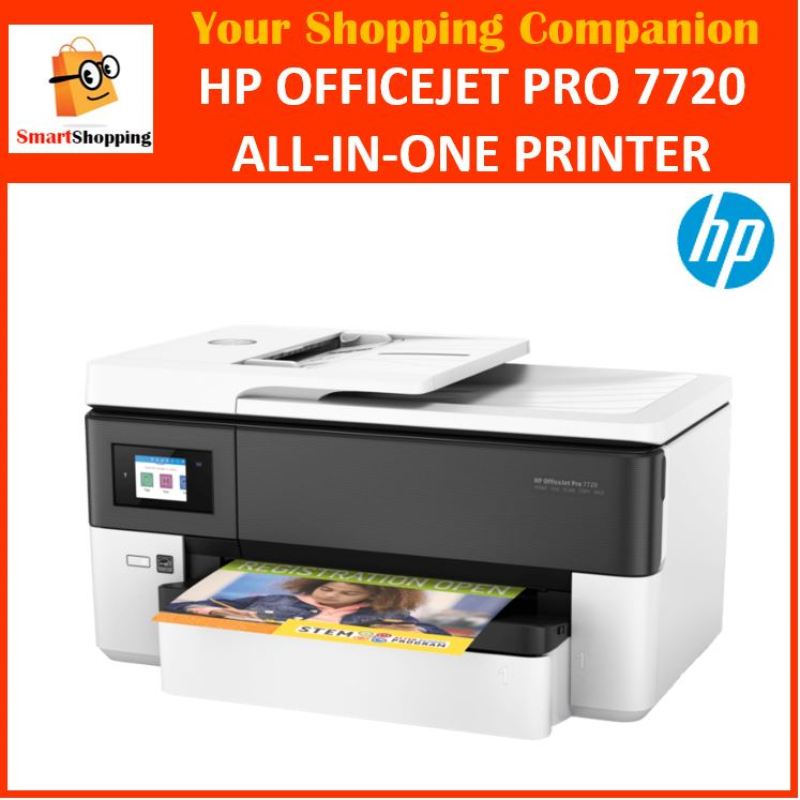 HP OfficeJet Pro 7720 Wide Format All-in-One Printer Business-ready, professional-quality color 1 Year SG Warranty Singapore
