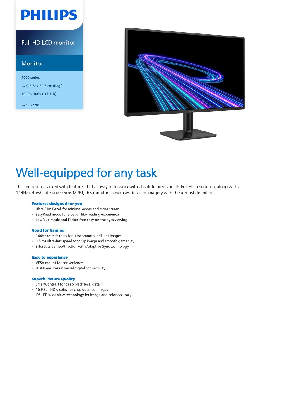 27E2G2200 technical feature 1