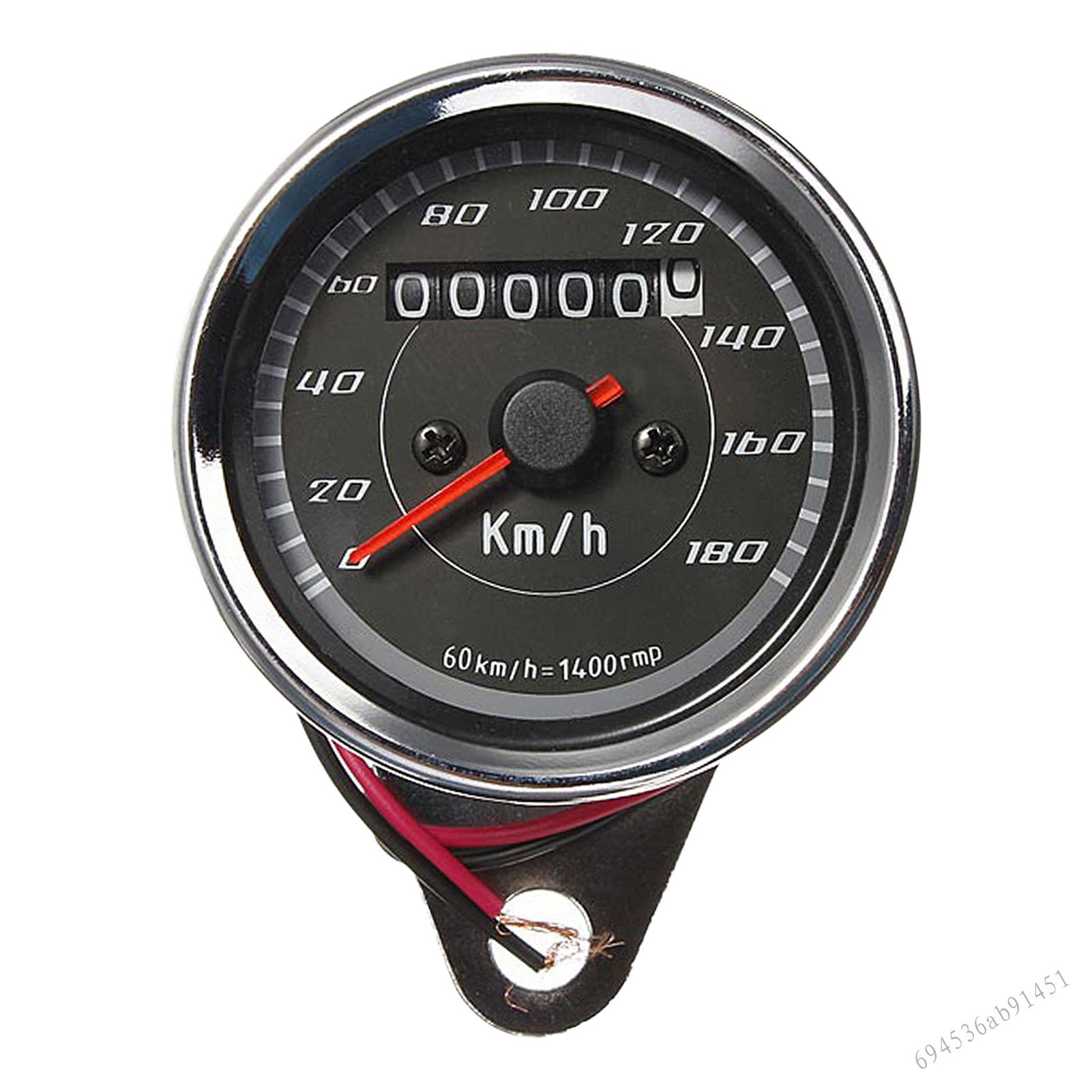 Đồng hồ đo tốc độ con trỏ xe máy Bộ đếm kép Đồng hồ tốc độ Km Quà tặng dành cho người đam mê xe máy GXG-VN