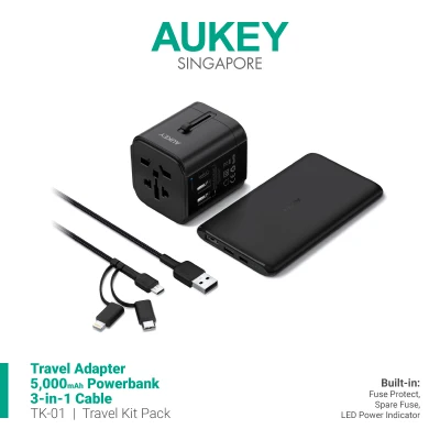 Aukey TK-1 World Travel Adapter Kit