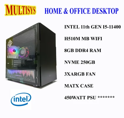 INTEL 11th GEN I5-11400 HOME & OFFICE DESKTOP PC