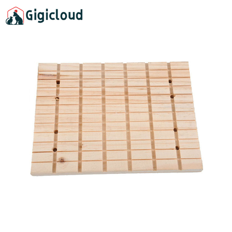 Gigicloud Rabbit Wooden Grinding Claw Board Professional Nail Tool Cage