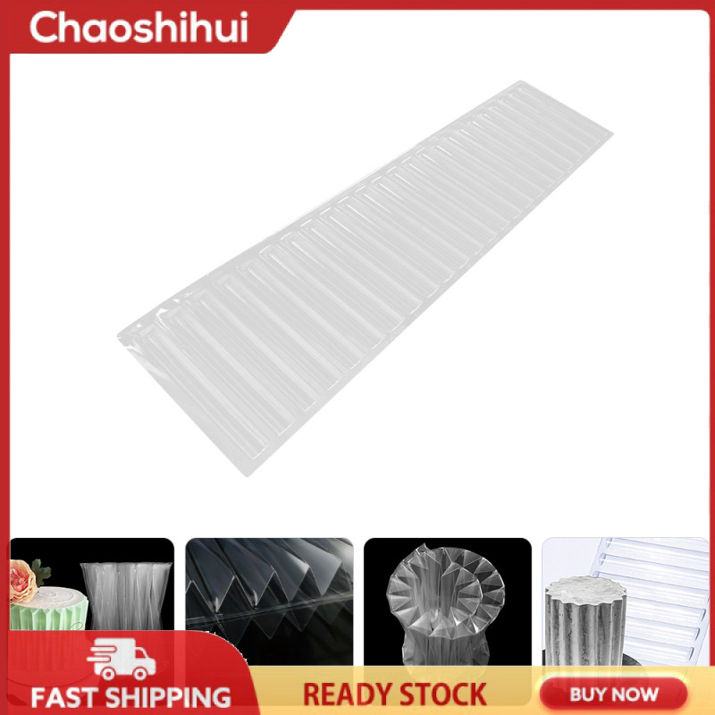 Chaoshihui Origami Design Cake Fondant Border Mousse Cake DIY Edge Mold Plastic Cake Mold Cake Tool