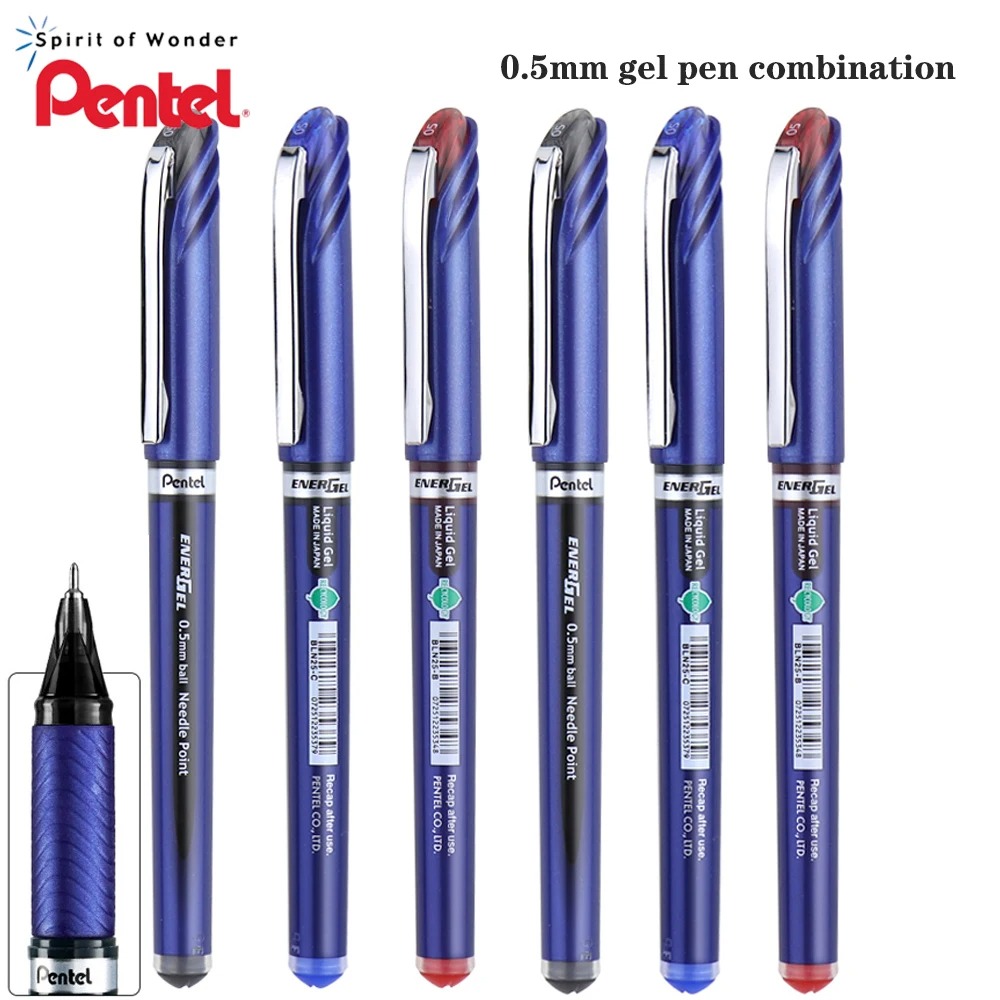 Pentel EnerGel BLN25 Gel Roller Pen Black Blue Red-1PC made in Japan