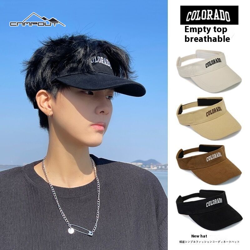 【CAMPOUT】 Hats, sunshades, empty caps, sun hats, outdoor sports, running topless hats, breathable caps ราคา 102 บาท*ส่งฟรี