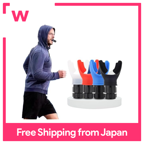Yayamiya hô hấp tập thể dục huấn luyện viên, phổi Công suất đo phổi Exerciser thiết bị, xách tay phổi Exerciser giãn nở thiết bị phổi Công suất bụng với lực kháng có thể điều chỉnh, Silicone ống ngậm (Màu Đen)