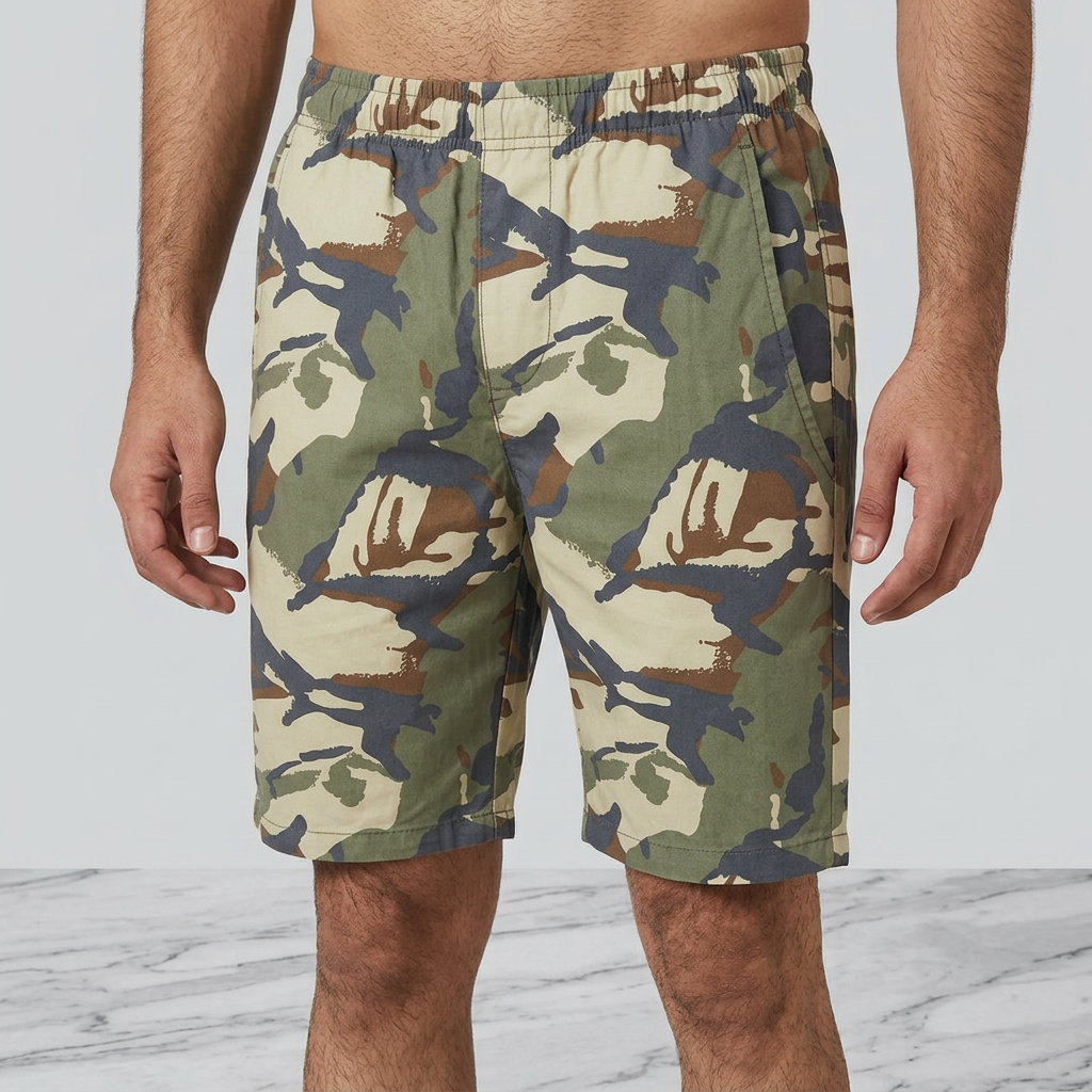Hashback Summer Shorts for Men - Camo Print