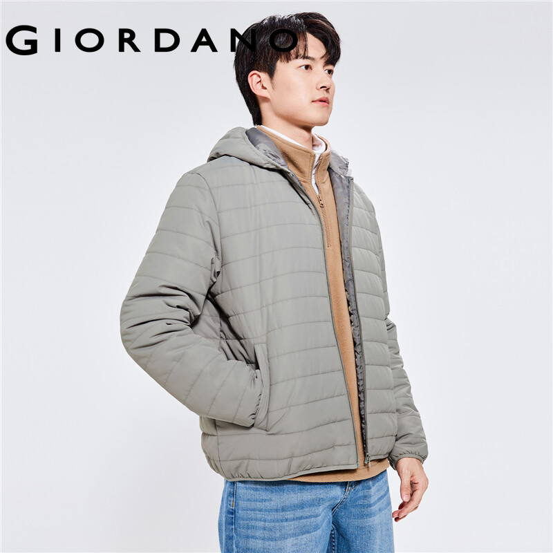 GIORDANO Windproof Padded Hooded Jackets - Quality Casual Jackets