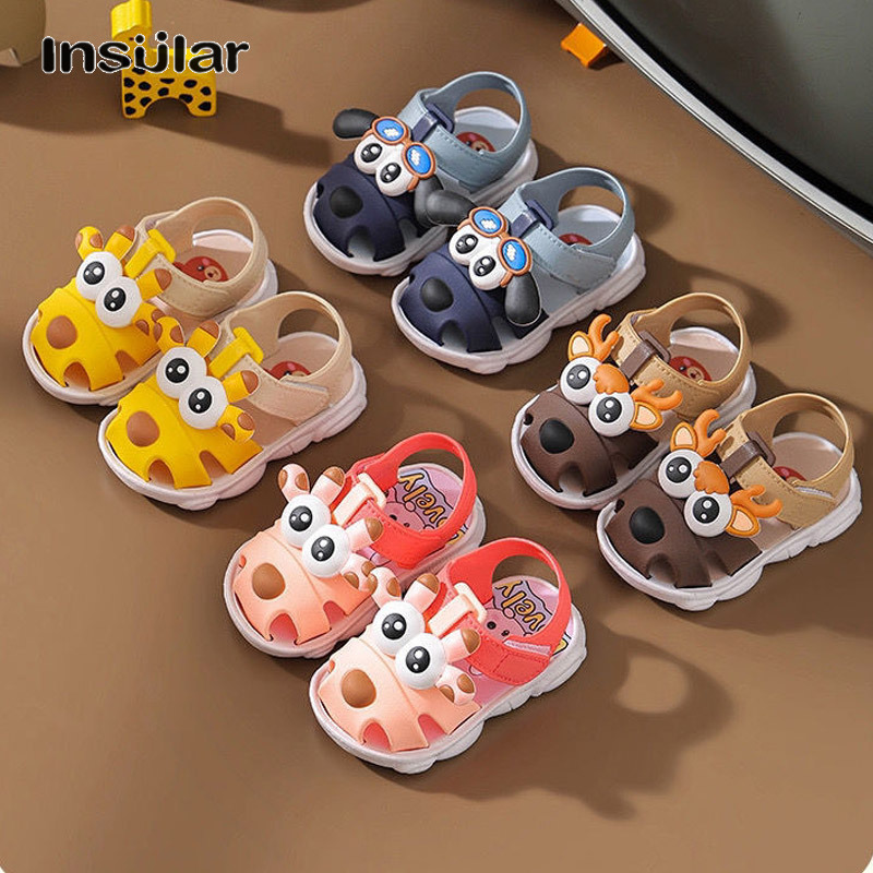 Insular ฤดูร้อนนุ่มแต่เพียงผู้เดียวเด็กรองเท้าแตะการ์ตูนใหม่น่ารักเด็กลื่นเด็กขั้นตอนรองเท้ากลางแจ้งผู้ชายและผู้หญิงนิ้วเท้าหมวกรองเท้า ราคา 139 บาท*ส่งฟรี