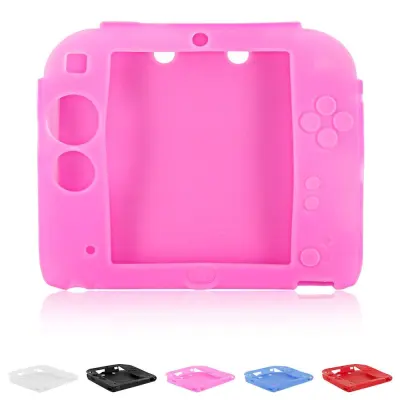 SWRFH Lovely Nice Protective 1pcs Soft 5 Color Available Silicone Skin Rubber Gel Case for 2DS Console Cover