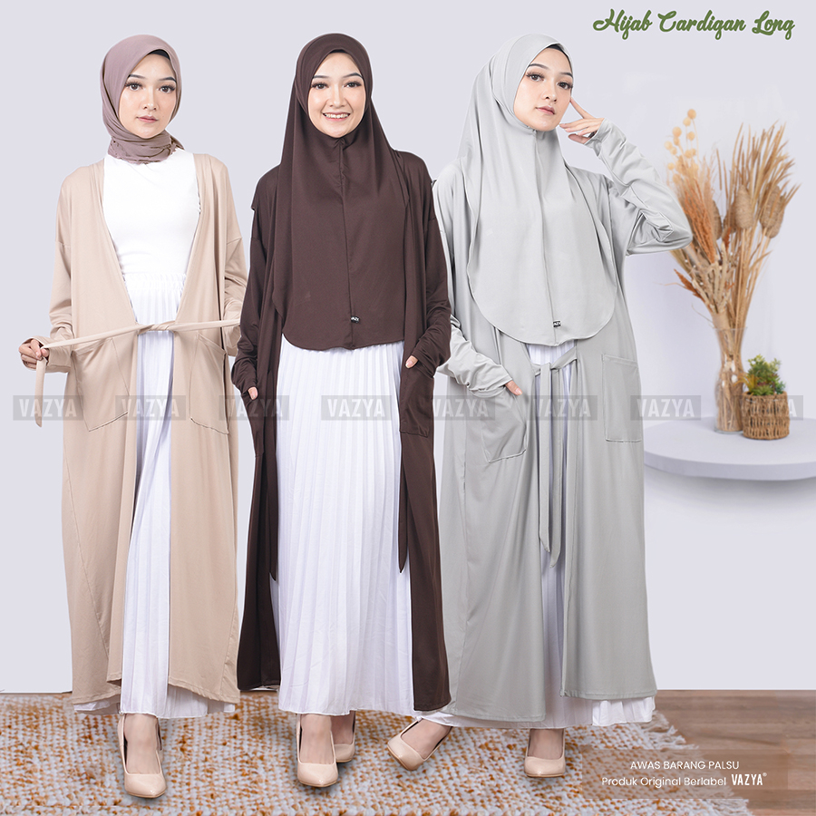 hijab cardigan 2 in 1